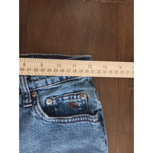 Harley Davidson Women's Size 24x31 Classic Straight Leg Cotton Blend Denim Jeans - Picture 6 of 12